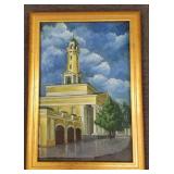 Framed Russian oil in canvas- Kostroma-