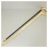 Antique cane w/ ornate gold filled handle-