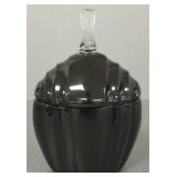 Moser signed Deco covered dresser jar- 5 3/4'H