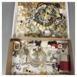 Lg. group vintage & fashion costume jewelry- some