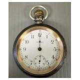 Antique Waltham pocket watch in silver case-