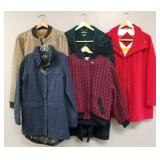 5 women's outerwear jackets, etc incl Brooks