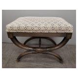 Upholstered French style bench (as seen-