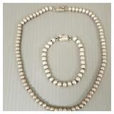 2 pcs. Mexico sterling silver beaded jewelry-