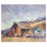Kirk Randle signed oil painting on canvas-