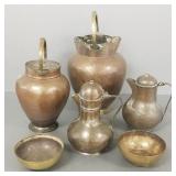 6 pcs asst vintage copper/ brass- 15' double