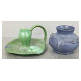 2 Ephraim pottery pieces by Laura Klein incl.