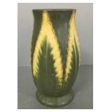 Ephraim pottery vase by Ken Nichols with leaf