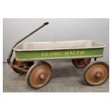 Vintage Globe Racer metal wagon- original paint-