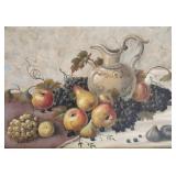 G. Guidi signed still life oil painting on canvas-