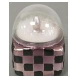 Antique Deco Germany blown glass powder box w/