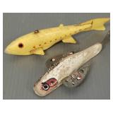 2 vintage fish decoys: Leroy Howell (Hinckley, MN)