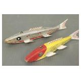 2 vintage Chester Buss fish decoys-