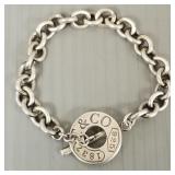 Tiffany & Co. sterling silver '1837' toggle chain