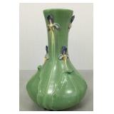 Ephraim pottery vase by Mary Pratt with iris decor