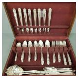 62 pcs Holmes & Edwards silverplate flatware-