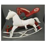 2 child's rocking horses: wooden Cal's Colt &