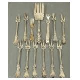 12 pcs sterling silver flatware- 9 toz total incl