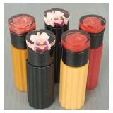 5 vintage Deco bakelite perfumes with daubers-