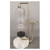 Quarter hour glass timer- 11'H
