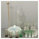 Gp asst vintage, etc glass incl Fry opalescent,