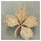 Antique 14k gold & seed pearl pin/ pendant/ watch