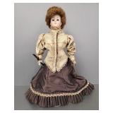 Bisque head doll with Victorian style outfit-