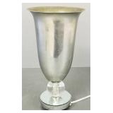 Vintage Art Deco chrome table torchiere lamp-