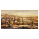 Kirk Randle signed oil painting on board-