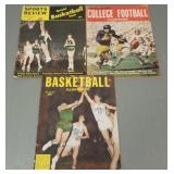3 vintage sports magazines- 1949 & 1950-