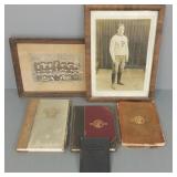 Gp antique sports photos & yearbooks, etc incl