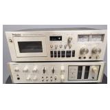 2 electronic pcs: Technics by Panasonic stereo