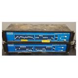 2 MXR dual band equalizers model 124-