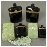 4 Caron Nuit de Noel perfume bottles- 2 w/
