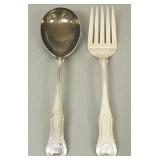 2 pcs S. Kirk & Son King pattern sterling silver: