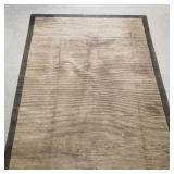 Modern design thick pile striped rug- 11' 4' x