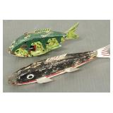 2 vintage Chester Buss fish decoys- Park Rapids,