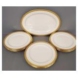 13 pcs Lenox/ Tiffany & Co. gold rimmed porcelain-