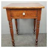 Antique pine 1 drawer stand- 27 3/4'H 20'W 17 3/4'