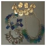 5 pcs sterling silver jewelry incl vintage Napier