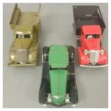 3 vintage pressed steel cars & trucks-