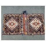 Hand woven Persian tribal saddle bag 45'x 23' OD