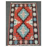 Handmade flat weave Kelim rug approx. 3' x 5'