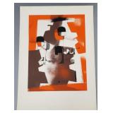 Vintage pencil signed & #'d 79/100 abstract