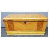 Vintage Cavalier waterfall cedar chest-