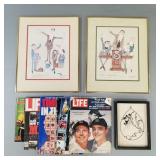 Gp incl 2 signed Cheesebrough prints, some