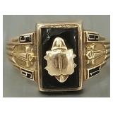 10k gold 1956 class ring- 3.7g, sz 6