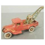 Vintage Arcade cast iron tow truck- 10'L