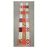 Handwoven wool oriental runner- 10' x 2' 2/12'