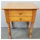 Antique 2-drawer stand w/ dovetails & pegs